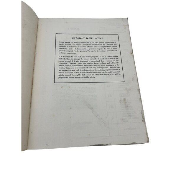 1974 Chevrolet Overhaul Manual ST-333-74 (Cars & Light Duty Trucks) Vintage - Picture 3 of 9